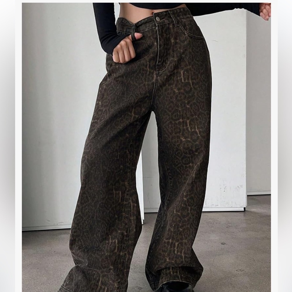 Cheetah Print Leopard Pants